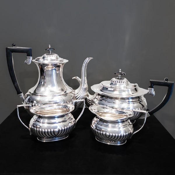 Edwardian Silverplate Tea Set Coffee Service Sheffield England