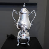 Vintage Electric Silver Plate Coffee Urn Percolator Tea Hot Water Dispenser