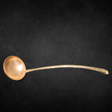 Large Brass Punch Bowl Set With 12 Cups and Ladle Gold