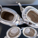 Edwardian Silverplate Tea Set Coffee Service Sheffield England