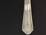 Antique Silverplate Masonic Temple Spoon 6" H & T MFG Co, Hotel Quality Flatware