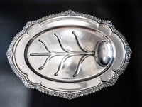 Silver Plate Serving Meat Tray Platter Gorham Shell And Gadroon Y1120