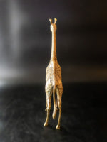 Tall Brass Giraffe Statue Sculpture 17" Figure