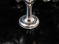 Antique Silver Plate Egg Cup Caddy 4 Egg Cups