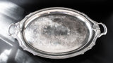 Antique Silver Plate Serving Tray Chatelaine By Community Plate