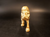 Brass Leopard Statue Sculpture Tiger 10.5"