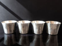 Vintage Pewter Kirk Stieff Washington Cups Set Of 4 Smithsonian