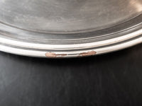 Silver Soldered Serving Tray Round Hotel Style Silver 1980