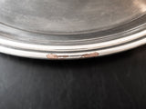 Silver Soldered Serving Tray Round Hotel Style Silver 1980
