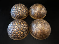 Bronze Decor Sphere Orbs Trinket Boxes Hand Crafted