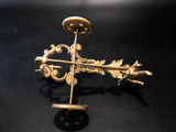 Antique Gold Spelter Cherub Dish Holder Clock Topper