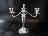 Vintage Silver Plate Candelabra Candle Holder Wm Adams IOB