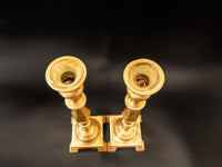 Vintage Tall Brass Candle Holders Pair 17.5" Altar Candles