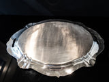 Vintage Silver Plate Oval Serving Tray Chantilly By Gorham