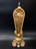 Vintage Brass Fireplace Screen Fan Gargoyle Griffin