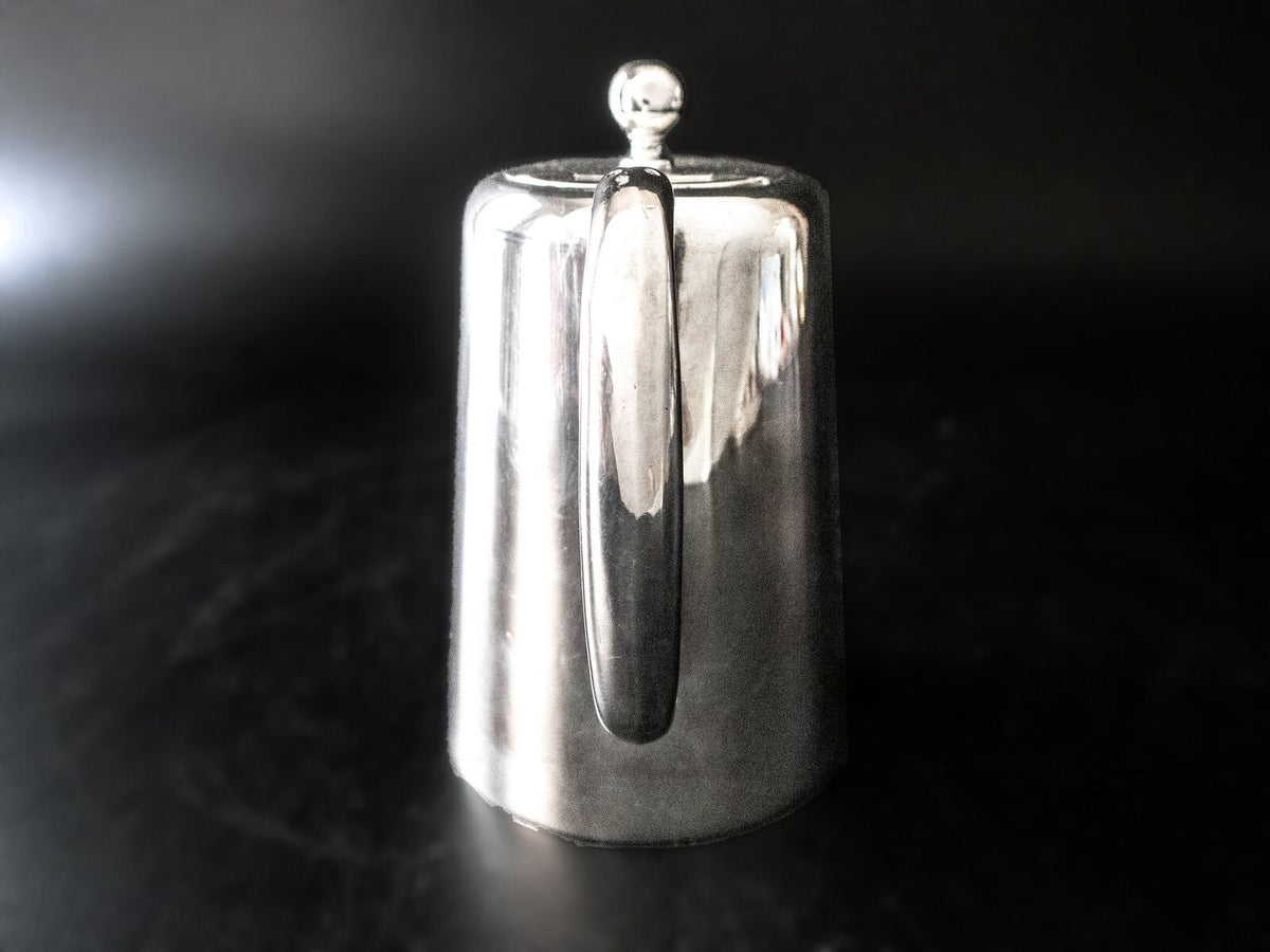 Antique Blackpool England Silver Soldered Teapot Pitcher Gomersall Jew