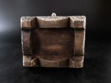 Handcrafted Embossed Sterling On Wood Trinket Box With Key