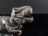 Vintage Bronze Tone T-Rex Dinosaur Statue Figure  9" Long