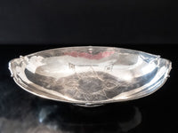 Antique Figural Pirate Face Silver Plate Bowl Greek Revival Large