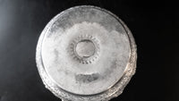 Large Burmese Thai Silver Offering Bowl Repousse Zodiac 1860