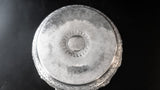 Large Burmese Thai Silver Offering Bowl Repousse Zodiac 1860