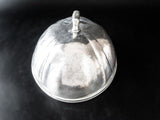 Antique Silver Soldered Meat Dome Food Cloche Hotel Silver