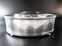 Antique Silverplate Cigar Box Tobacco Box