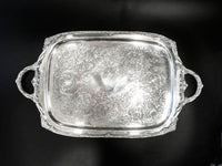 Vintage Silverplate Serving Tray Heritage Rogers Bros 9498
