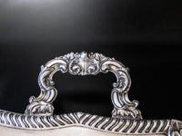 Vintage Silver Plate 3 Part Buffet Tray Shell And Gadroon Sheridan