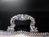 Vintage Silver Plate 3 Part Buffet Tray Shell And Gadroon Sheridan