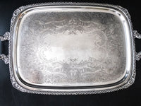 Vintage Silver Plate Tea Set With Tray St. James EG Webster