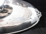 Antique Figural Pirate Face Silver Plate Bowl Greek Revival Large