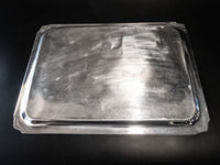 Antique Silver Plate Serving Tray Aesthetic Native American And Columbia Rare