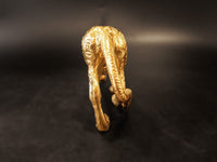 Brass Leopard Statue Sculpture Tiger 10.5"
