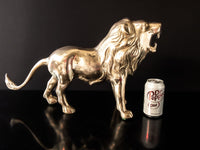 XL Brass Lion Statue 25" Sculpture