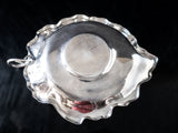 Antique Silver Plate Candy Dish With Figural Leaves And Berries EG Webster & Son