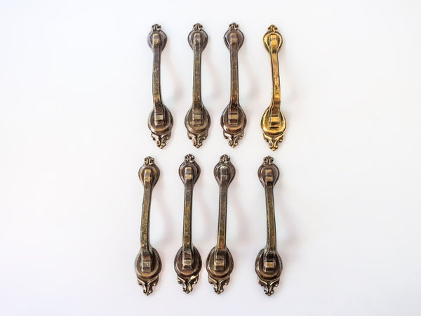 Vintage Brass Dresser Cabinet Door Handles Set Of 12 Pulls Amerock Corp D246501 