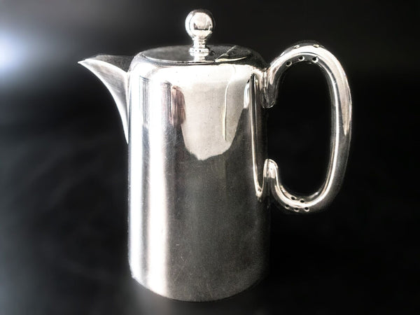 Antique Blackpool England Silver Soldered Teapot Pitcher Gomersall Jeweller