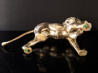 XL Brass Lion Statue 25" Sculpture