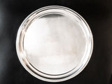 Silver Soldered Serving Tray Round Hotel Style Silver 1980