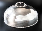 Hotel Metropole Antique Silver Plate Meat Dome Food Cloche
