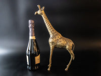 Tall Brass Giraffe Statue Sculpture 17" Figure