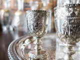 Vintage Silver Plate Cordial Goblet Shot Glass Set of 4 Corbell And Co  Ornate R
