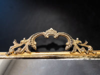 Ormolu Gold Filigree Vanity Set Mirror Perfume Tray Tissue Box Towel Holder
