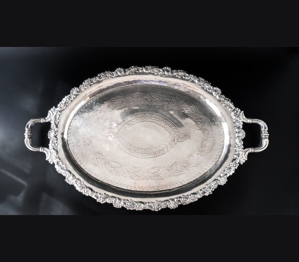 Antique Old Sheffield Plate Serving Tray Matthew Boulton