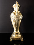 Vintage XL Brass Grecian Urn Style Figural Angels Mantel Decor