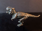 Vintage Bronze Tone T-Rex Dinosaur Statue Figure  9" Long
