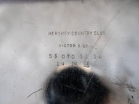 Vintage Silver Soldered Hershey's Country Club Serving Tray Circa 1968