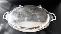 Antique Silver Plate Serving Tray Chatelaine By Community Plate