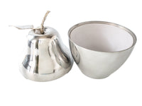 Vintage Stainless Pear Ice Bucket With Plastic Liner 12 1/2"